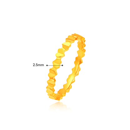 TAKA Jewellery GleamHeart 916 Gold Ring