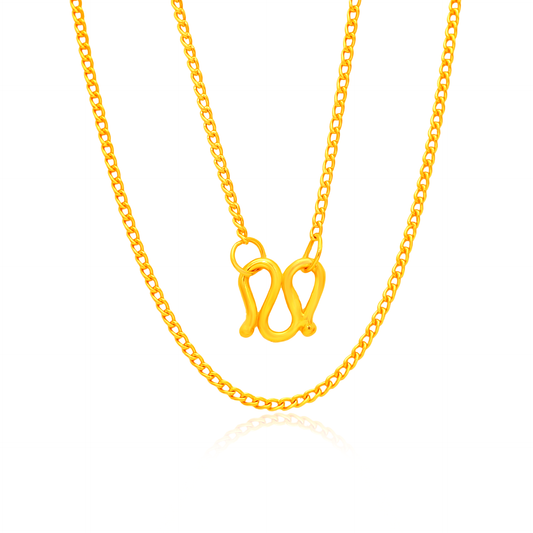 TAKA Jewellery 999 Pure Gold Curb Chain - 9 to 10gm