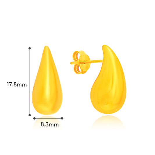 TAKA Jewellery 916 Gold Radiant Glow Earrings