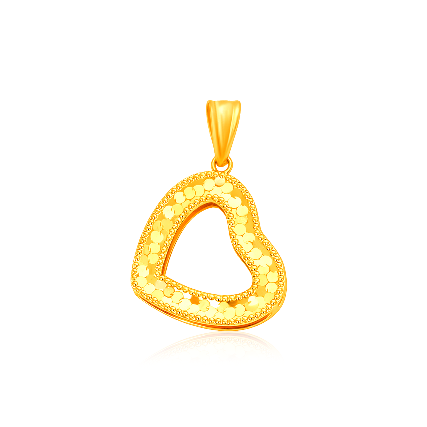 TAKA Jewellery 916 Gold Blissful Heart Pendant
