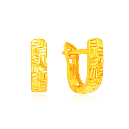 TAKA Jewellery 916 Gold Hoop Earrings