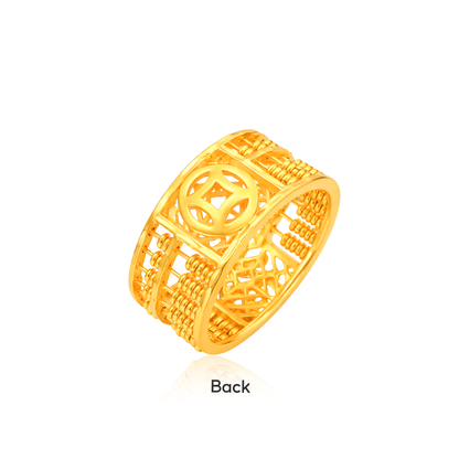 TAKA Jewellery Fortune Abacus Eternity 916 Gold Ring