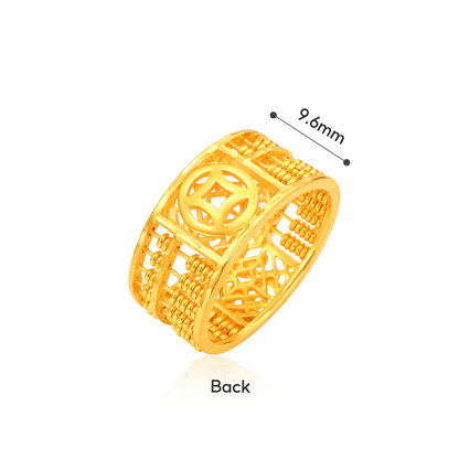 TAKA Jewellery Fortune Abacus Eternity 916 Gold Ring