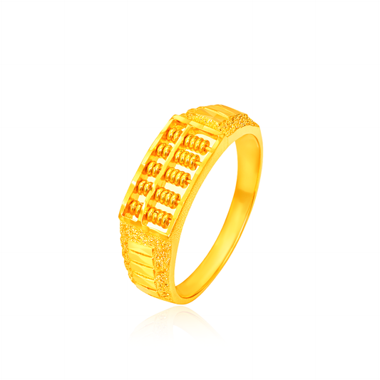 TAKA Jewellery Wealth Abacus 916 Gold Ring