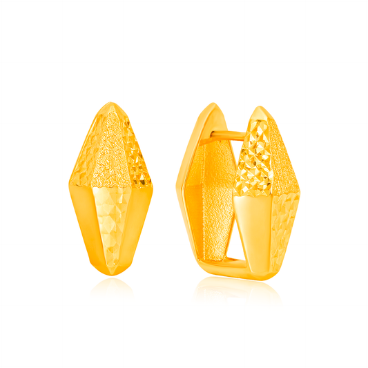 TAKA Jewellery  916 Gold Hoop Earrings