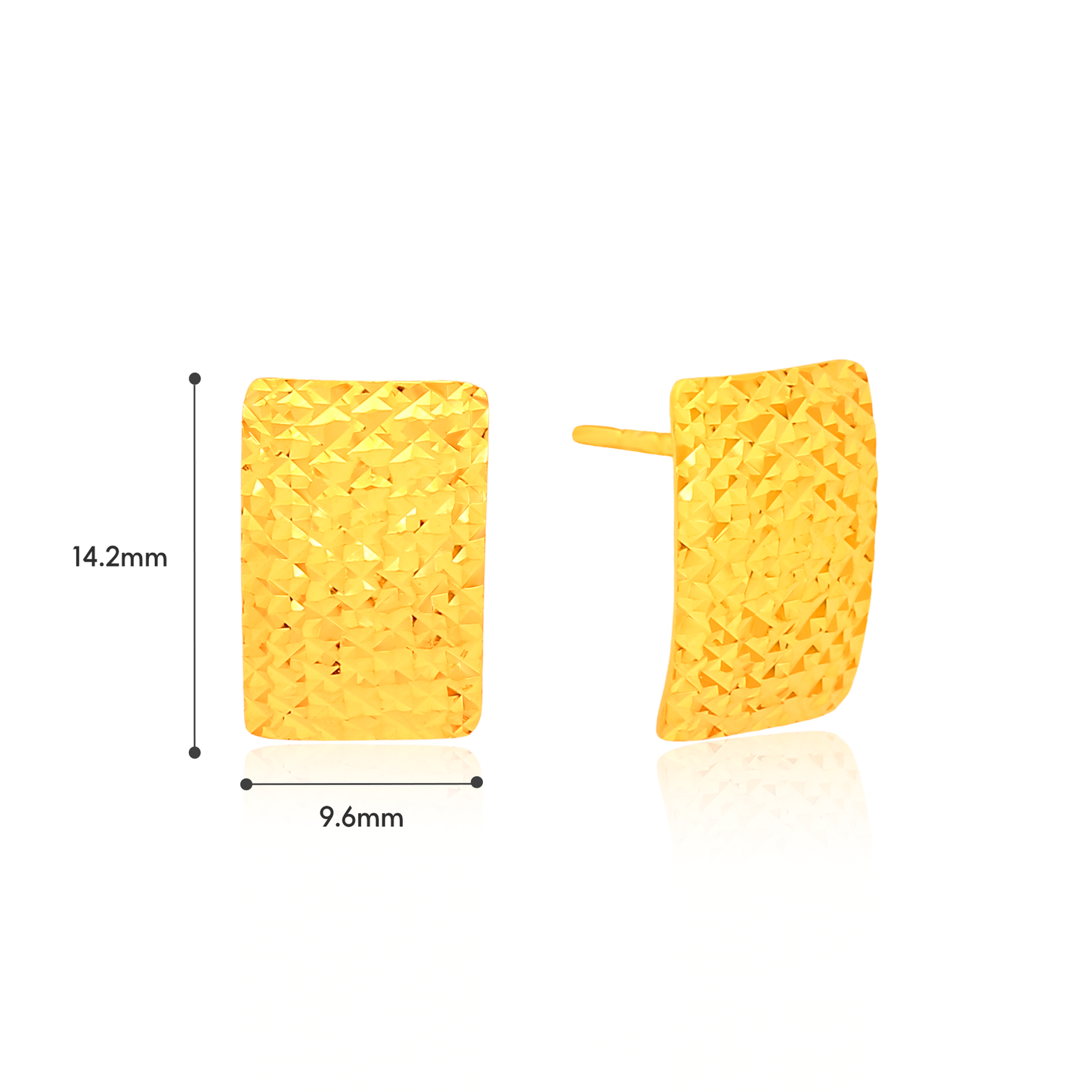 TAKA Jewellery 999 Pure Gold Earrings