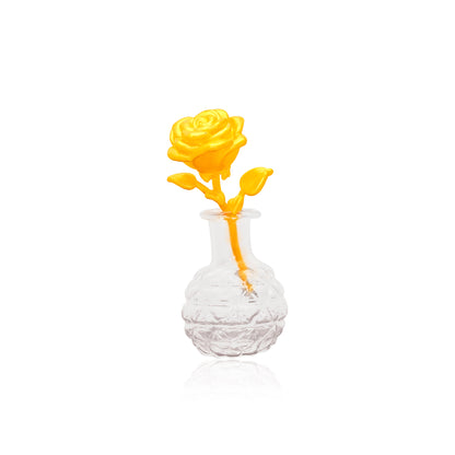TAKA Jewellery Rose in Glass Vase 999 Pure Gold