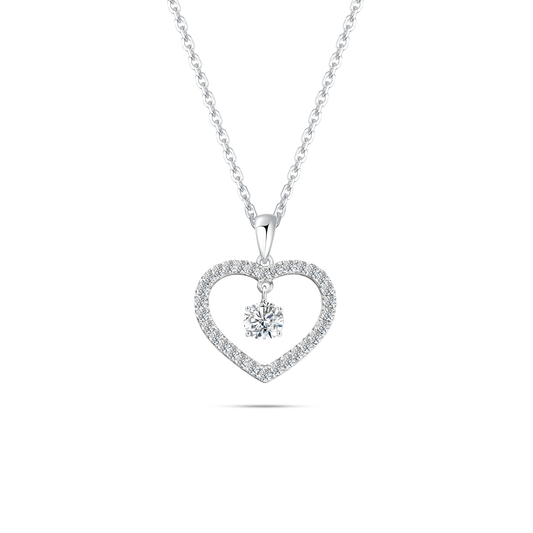 [Mother's Day] TAKA Jewellery 10K Lab Grown Diamond Promise of Forever Heart Necklace