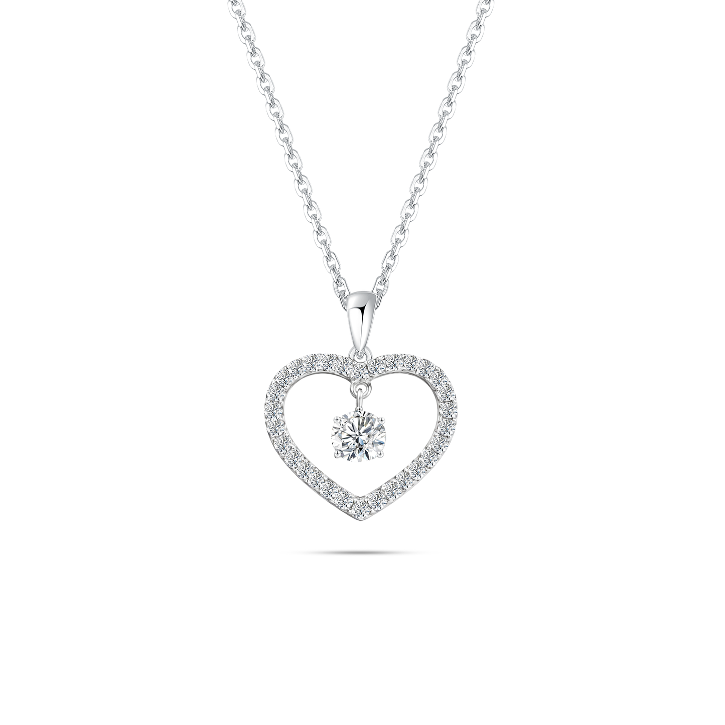 [Mother's Day] TAKA Jewellery 10K Lab Grown Diamond Promise of Forever Heart Necklace