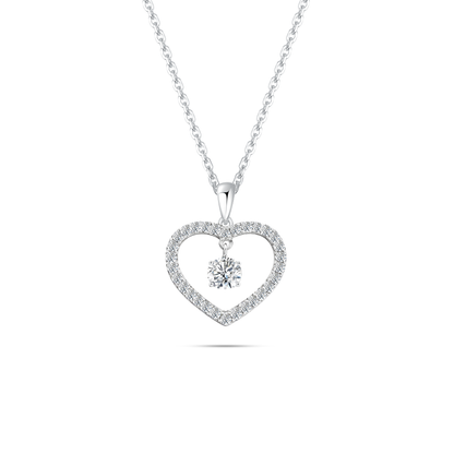[Mother's Day] TAKA Jewellery 10K Lab Grown Diamond Promise of Forever Heart Necklace
