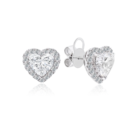 [Mother's Day] TAKA Jewellery IGI Certified Lab Grown Diamond Hearts Earrings 10K Gold