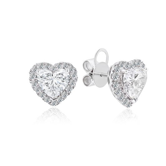 [Mother's Day] TAKA Jewellery IGI Certified Lab Grown Diamond Hearts Earrings 10K Gold