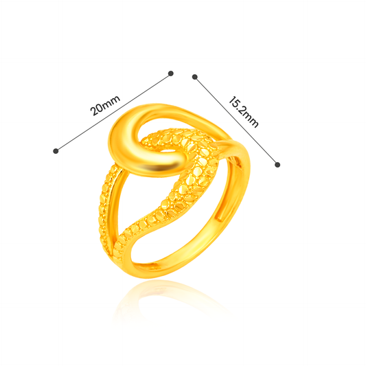TAKA Jewellery Infinity‑Style 916 Gold Ring