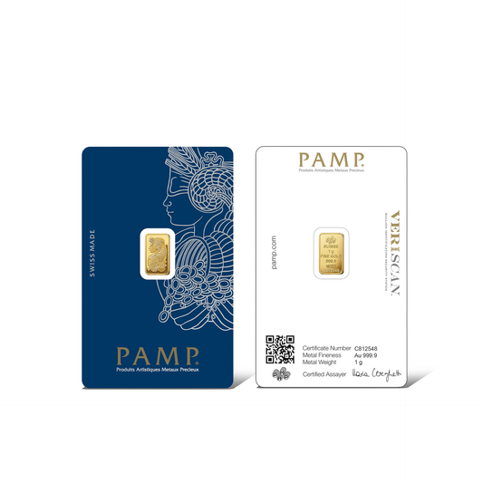 1 Gram 999.9 PAMP Suisse Gold Bar