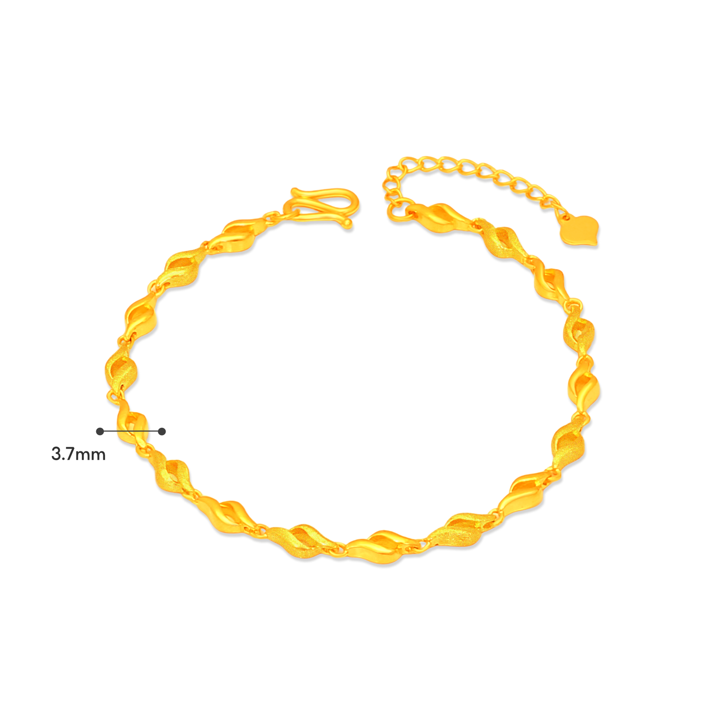 TAKA Jewellery 999 Pure Gold Bracelet