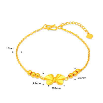 TAKA Jewellery 999 Pure Gold Bracelet