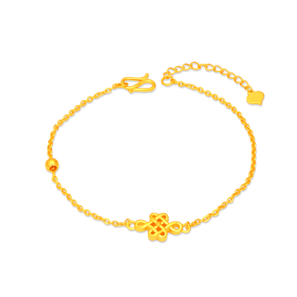 TAKA Jewellery 999 Pure Gold Bracelet