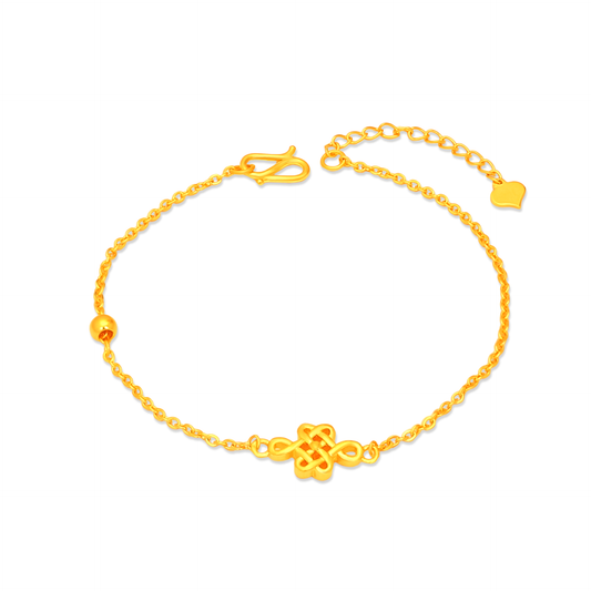 TAKA Jewellery 999 Pure Gold Bracelet