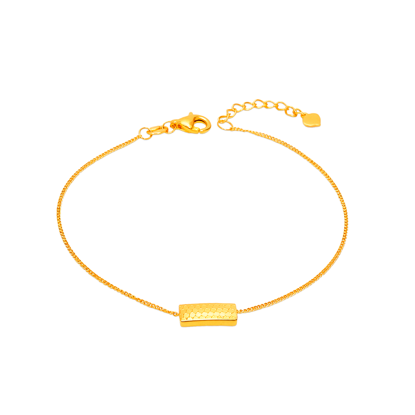 TAKA Jewellery Luxe Bar 916 Gold Bracelet