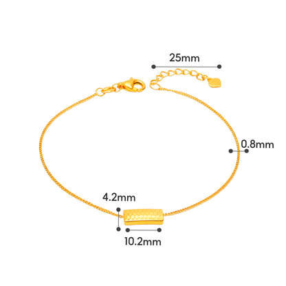 TAKA Jewellery Luxe Bar 916 Gold Bracelet