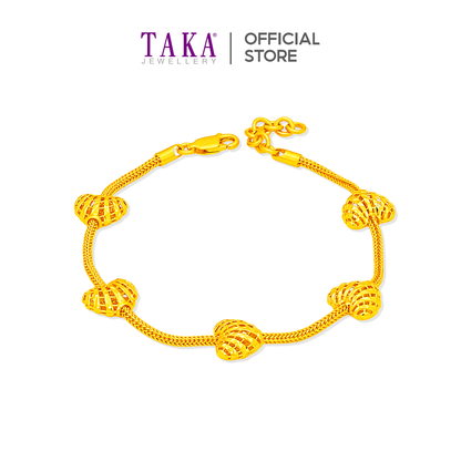 TAKA Jewellery Heart Glow 916 Gold Bracelet