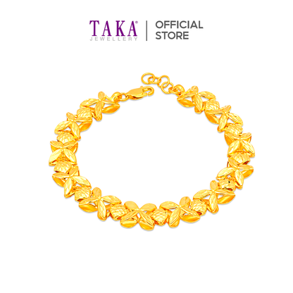 TAKA Jewellery Blossom Luxe 916 Gold Bracelet
