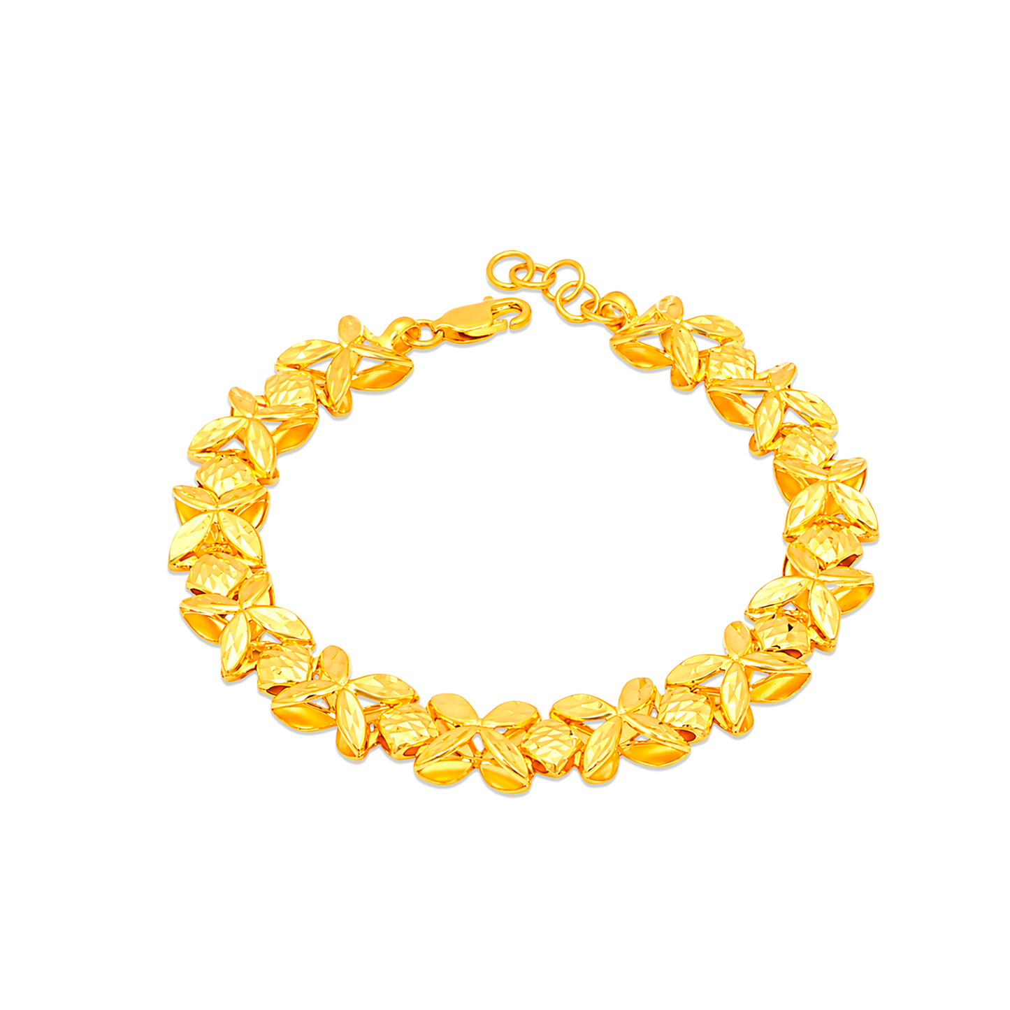 TAKA Jewellery Blossom Luxe 916 Gold Bracelet