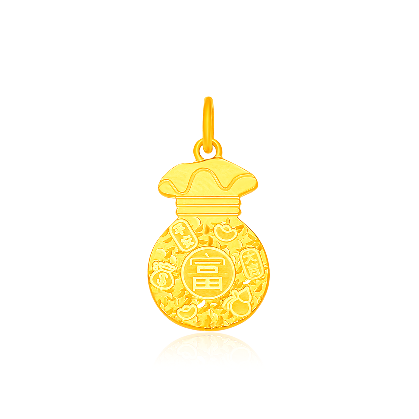 TAKA Jewellery Golden Blessings Series 916 Gold Pendant