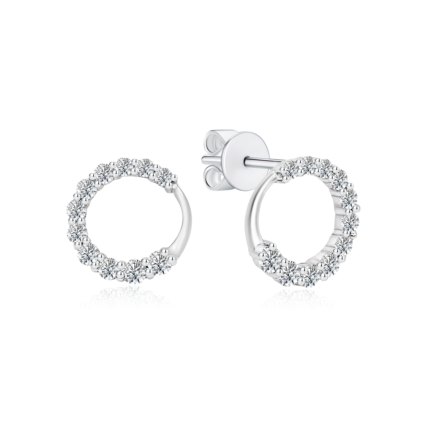 [PROMO] TAKA Jewellery 10K Gold Lab Grown Diamond Circle Stud Earrings