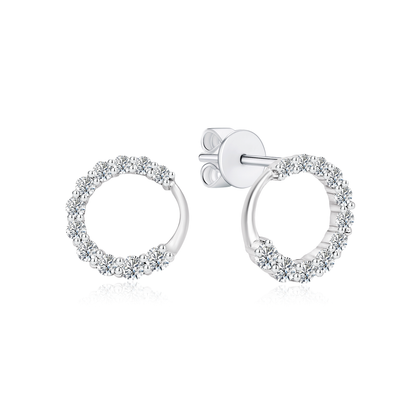 [PROMO] TAKA Jewellery 10K Gold Lab Grown Diamond Circle Stud Earrings
