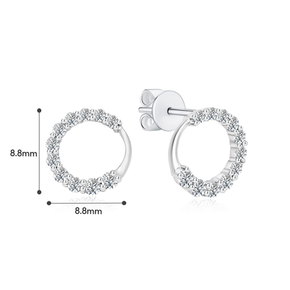 [PROMO] TAKA Jewellery 10K Gold Lab Grown Diamond Circle Stud Earrings