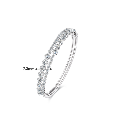 [PROMO] TAKA Jewellery 10K Gold Lab Grown Diamond Double-Row Bangle