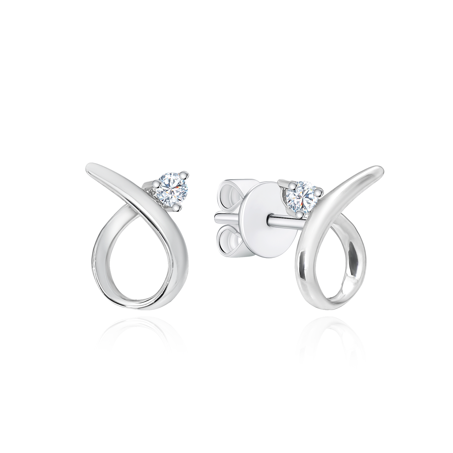 TAKA Jewellery Lab Grown Diamond Earrings 10K Gold
