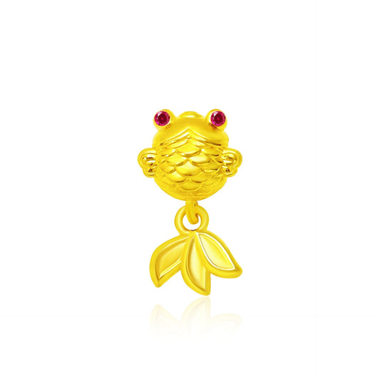 TAKA Jewellery 999 Pure Gold Fish Charm