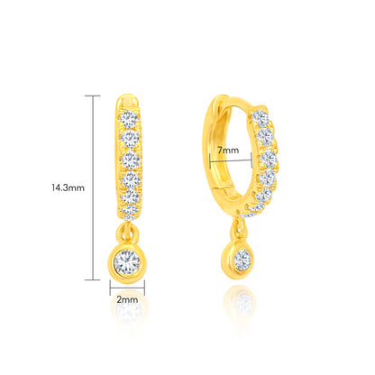 TAKA Jewellery Diamond Hoop Earrings
