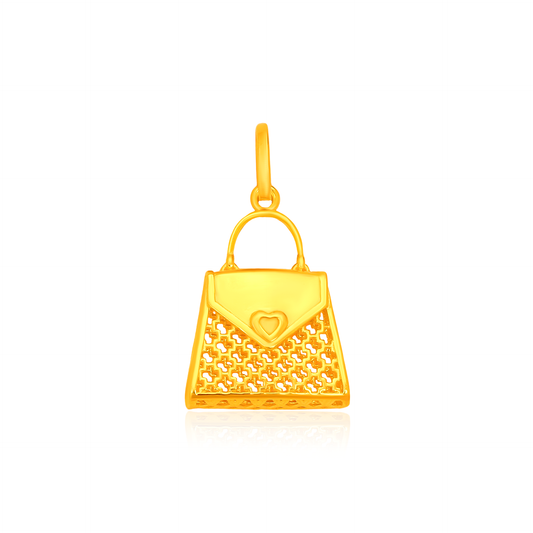 TAKA Jewellery 916 Gold Handbag Pendant
