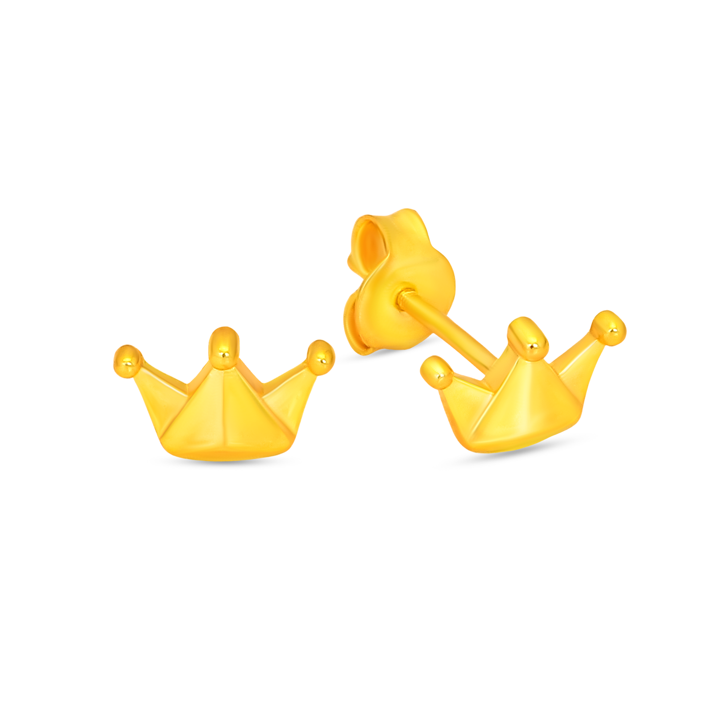TAKA Jewellery 916 Gold Earrings Crown