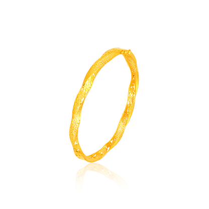 TAKA Jewellery 916 Gold Bangle 56mm l +- TAKA Jewellery