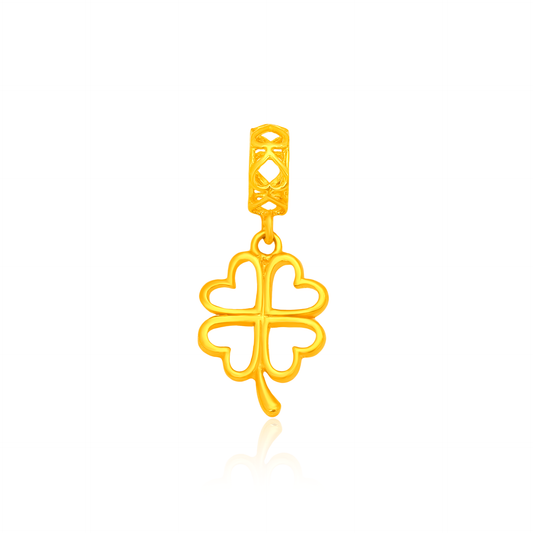 TAKA Jewellery 916 Gold Clover Charm