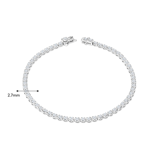 TAKA Jewellery Lab Grown Diamond Tennis Bracelet 10K Gold