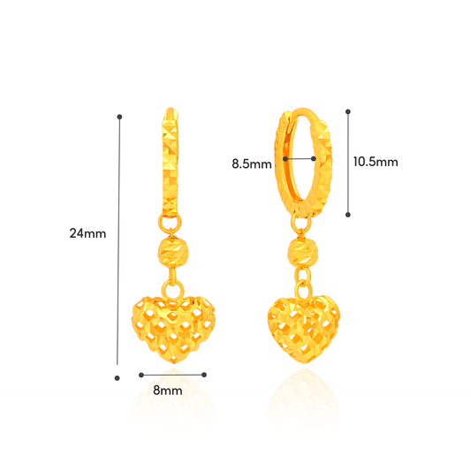 TAKA Jewellery 916 Gold Hoop Earrings