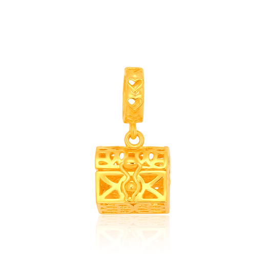 TAKA Jewellery 916 Gold Charm Treasure Chest