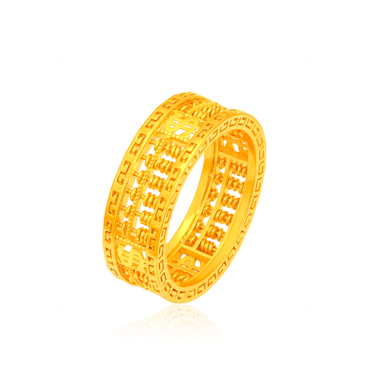 TAKA Jewellery 916 Gold Abacus Ring