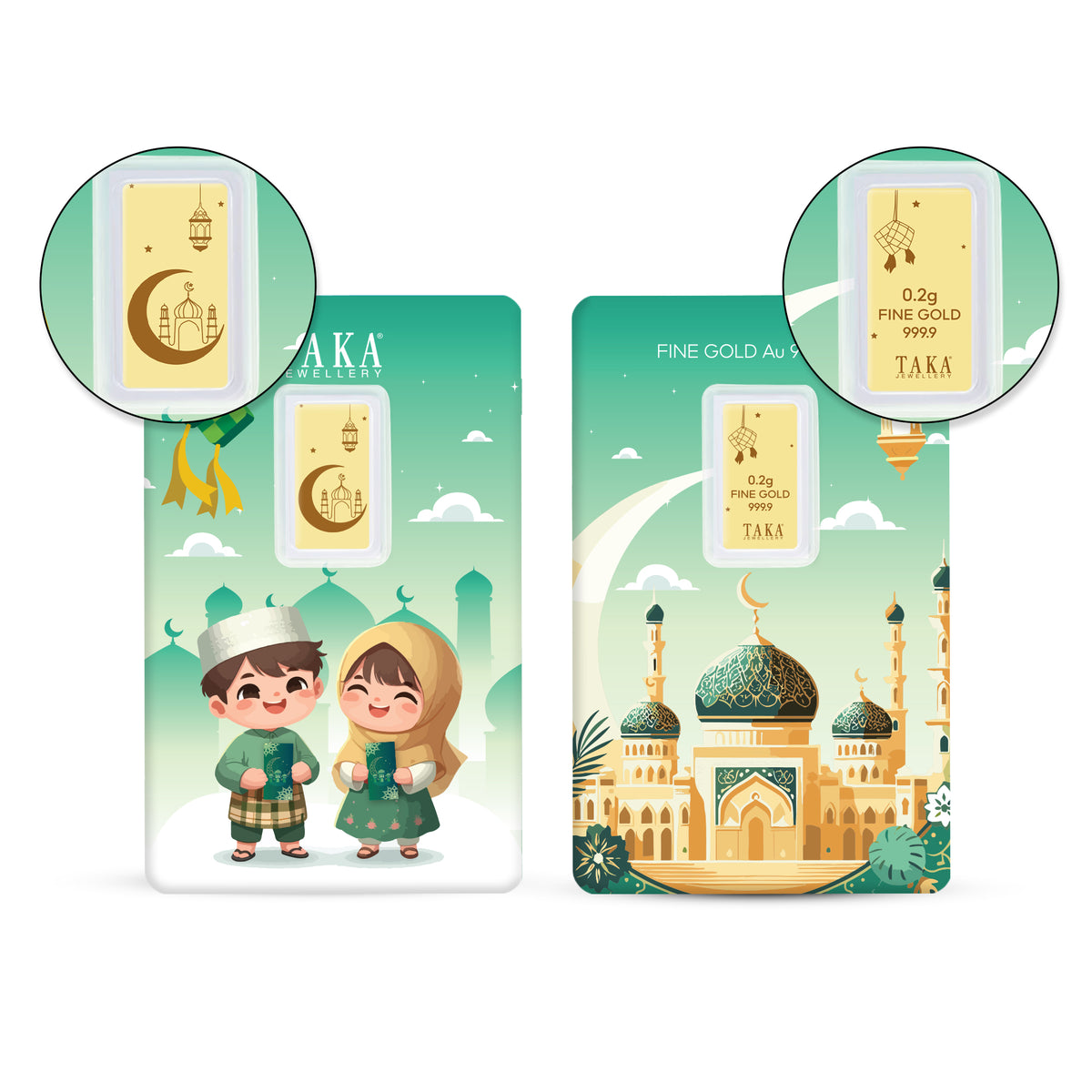 TAKA Jewellery 0.2g 999.9 Pure Gold Bar – Hari Raya Edition - TAKA ...