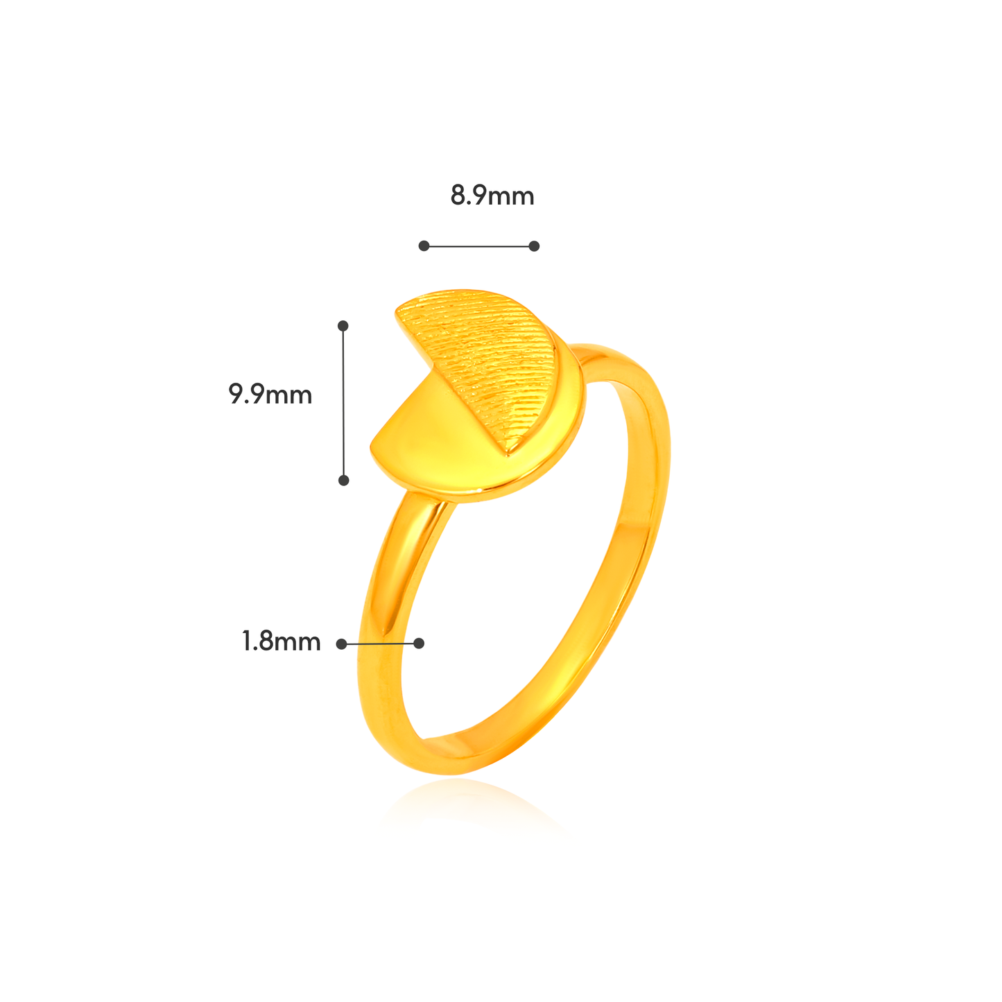 TAKA Jewellery Golden Eclipse 916 Gold - Choose Necklace, Earrings, Ring, Bracelet