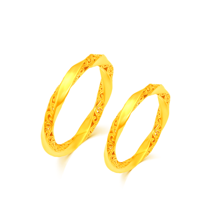 TAKA Jewellery Couple 916 Gold Ring