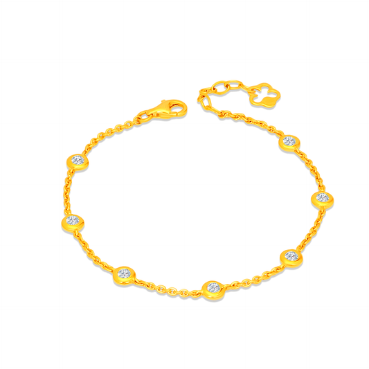 TAKA Jewellery Starlit Dots Diamond Bracelet 18K Gold