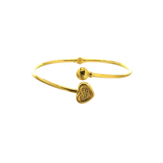 TAKA Jewellery Heartbeat Glow 916 Gold Bangle