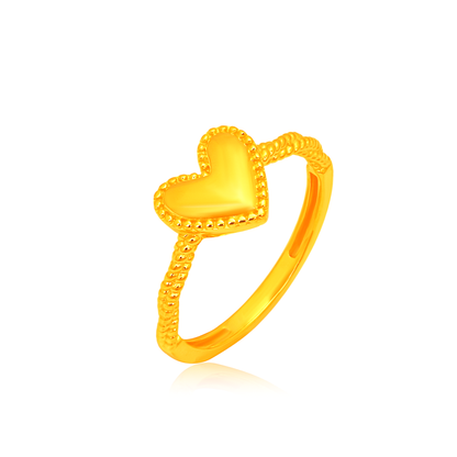 TAKA Jewellery 916 Gold Sweetheart Glow Ring