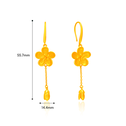 TAKA Jewellery 999 Pure Gold Spring Bloom – Choose Necklace, Earrings, Ring